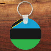 Vlag van Zanzibar Sleutelhanger (Voorkant)
