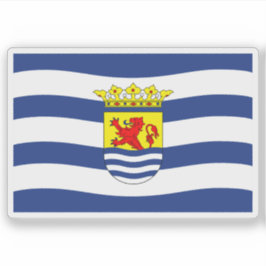 Vlag van Zeeland, Nederland Sticker