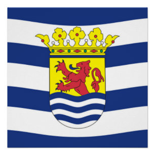 Vlag van Zeeland Poster