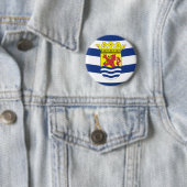 Vlag van Zeeland Ronde Button 5,7 Cm (In situ)