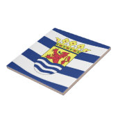 Vlag van Zeeland Tegeltje (Zijkant)