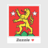 Vlag van Zermatt, Zwitserland Sticker (Vel)