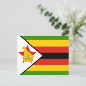 vlag van Zimbabwe Briefkaart (Staand voorkant)