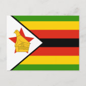 vlag van Zimbabwe Briefkaart (Voorkant)
