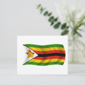 vlag van Zimbabwe Briefkaart (Staand voorkant)