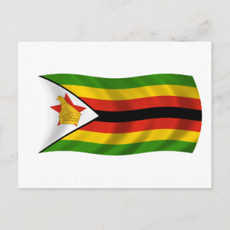 vlag van Zimbabwe Briefkaart