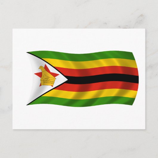 vlag van Zimbabwe Briefkaart (Voorkant)