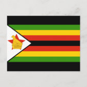 vlag van zimbabwe briefkaart (Voorkant)