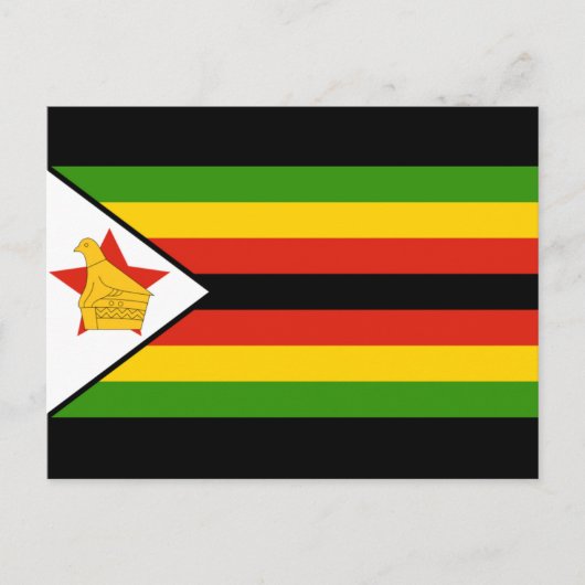 vlag van zimbabwe briefkaart (Voorkant)