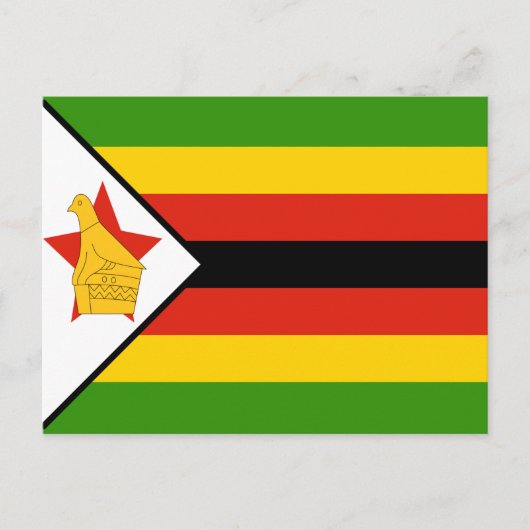 Vlag van Zimbabwe Briefkaart (Voorkant)