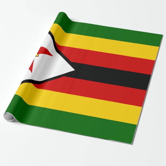 Vlag van Zimbabwe Cadeaupapier (Uitgerold)