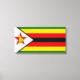 Vlag van Zimbabwe Canvas Afdruk