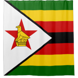 Vlag van Zimbabwe Douchegordijn