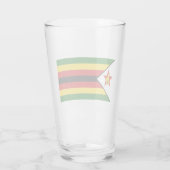 Vlag van Zimbabwe Glas (Achterkant)