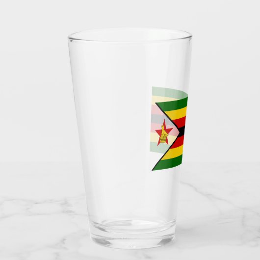 Vlag van Zimbabwe Glas (Rechts)