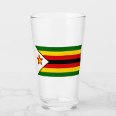 Vlag van Zimbabwe Glas (Voorkant)