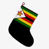 Vlag van Zimbabwe Grote Kerstsok (Voorkant (Hangend))