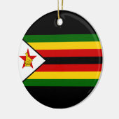 Vlag van Zimbabwe Keramisch Ornament (Links)