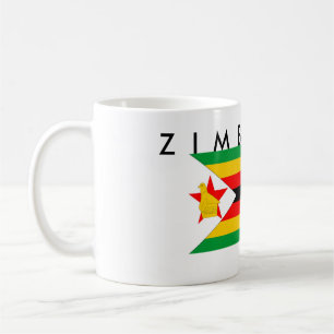 vlag van zimbabwe - land koffiemok