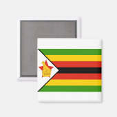 Vlag van Zimbabwe Magneet (Voorkant / Achterkant)