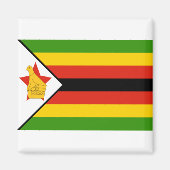 Vlag van Zimbabwe Magneet (Voorkant)