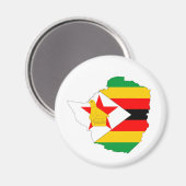 vlag van zimbabwe magneet (Voorkant / Achterkant)