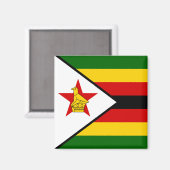 Vlag van Zimbabwe Magneet (Voorkant / Achterkant)