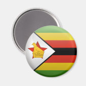 Vlag van Zimbabwe Magneet (Voorkant / Achterkant)