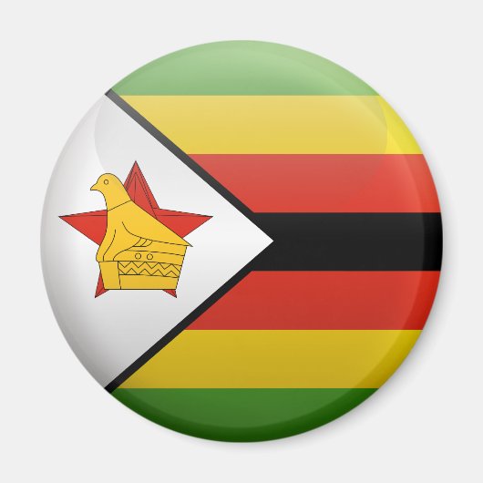 Vlag van Zimbabwe Magneet (Voorkant)