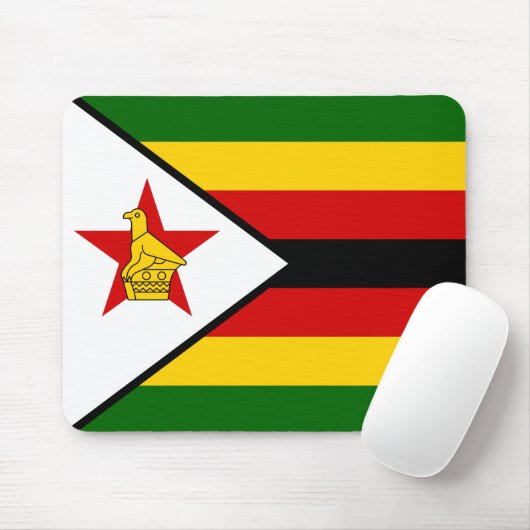 Vlag van Zimbabwe Muismat (Met muis)