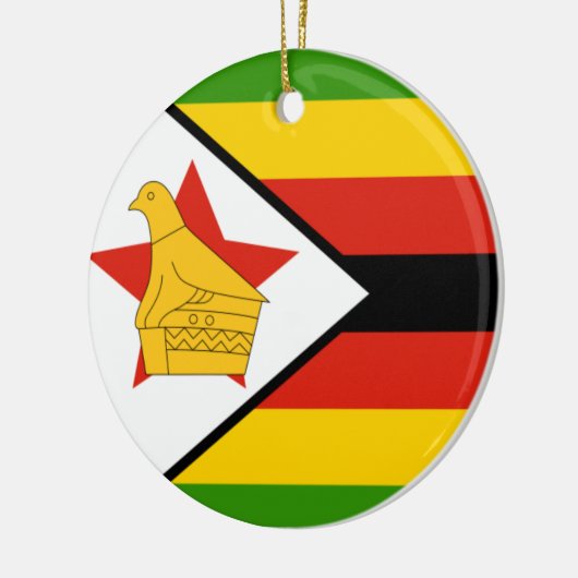 Vlag van Zimbabwe Ornament (Links)