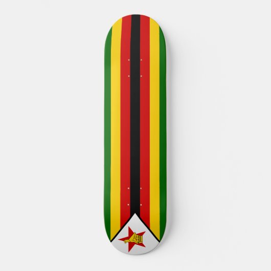 Vlag van Zimbabwe Persoonlijk Skateboard (Voorkant)