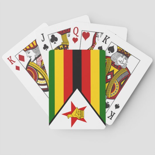 Vlag van Zimbabwe Pokerkaarten (Achterkant)
