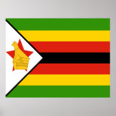 Vlag van Zimbabwe Poster (Voorkant)