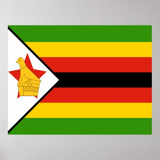 Vlag van Zimbabwe Poster (Voorkant)