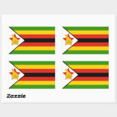 Vlag van Zimbabwe Rechthoekige Sticker (Vel)