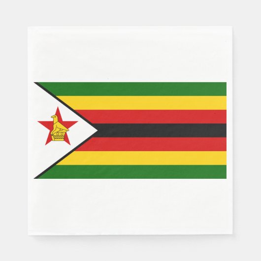 Vlag van Zimbabwe Servet (Voorkant)
