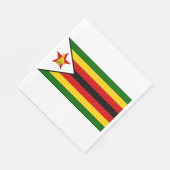 Vlag van Zimbabwe Servet (Hoek)