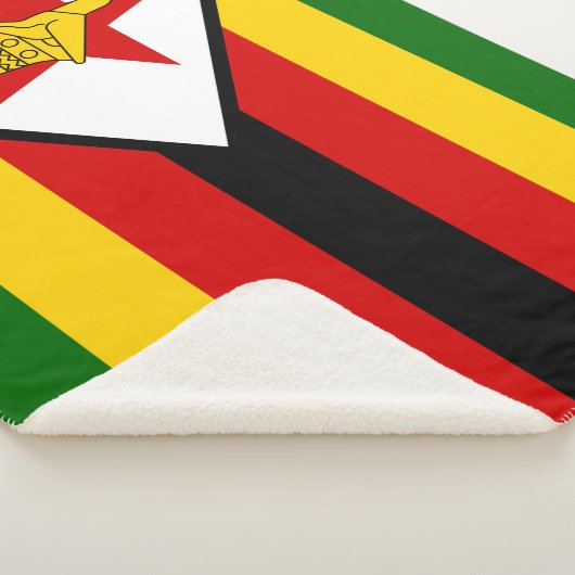 Vlag van Zimbabwe Sherpa Deken (3/4)