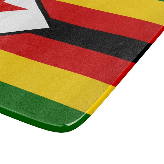 Vlag van Zimbabwe Snijplank (Hoek)