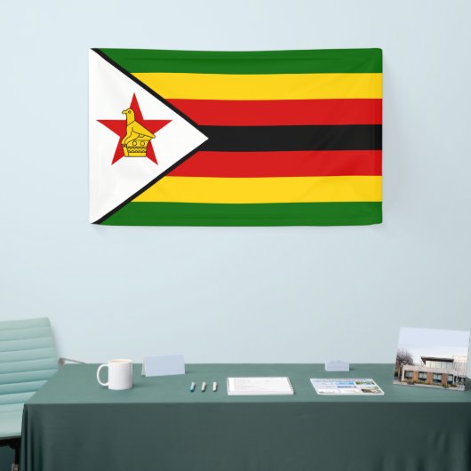 Vlag van Zimbabwe Spandoek (Beurs)