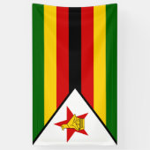 Vlag van Zimbabwe Spandoek (Verticaal)