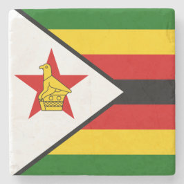 Vlag van Zimbabwe Stenen Onderzetter