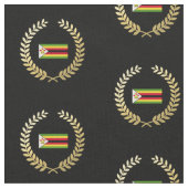 vlag van Zimbabwe Stof (Close Up)