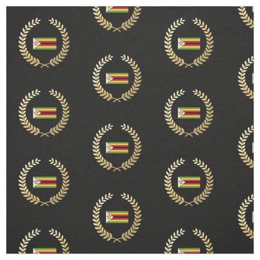 vlag van Zimbabwe Stof (Swatch)