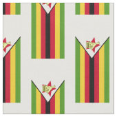 vlag van Zimbabwe Stof (Close Up)