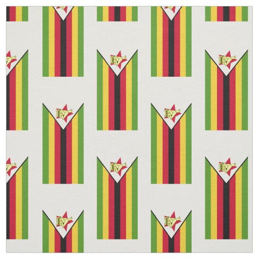 vlag van Zimbabwe Stof (Swatch)
