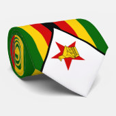 Vlag van Zimbabwe Stropdas (Opgerold)
