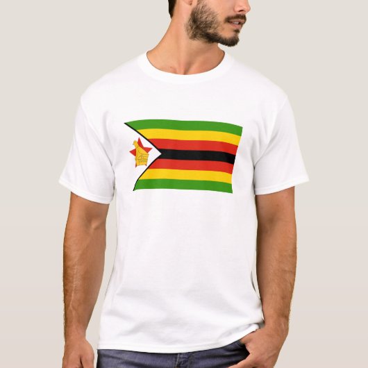 vlag van Zimbabwe T-shirt (Voorkant)