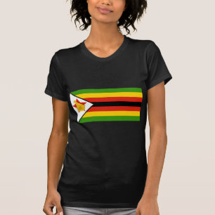 vlag van zimbabwe t-shirt